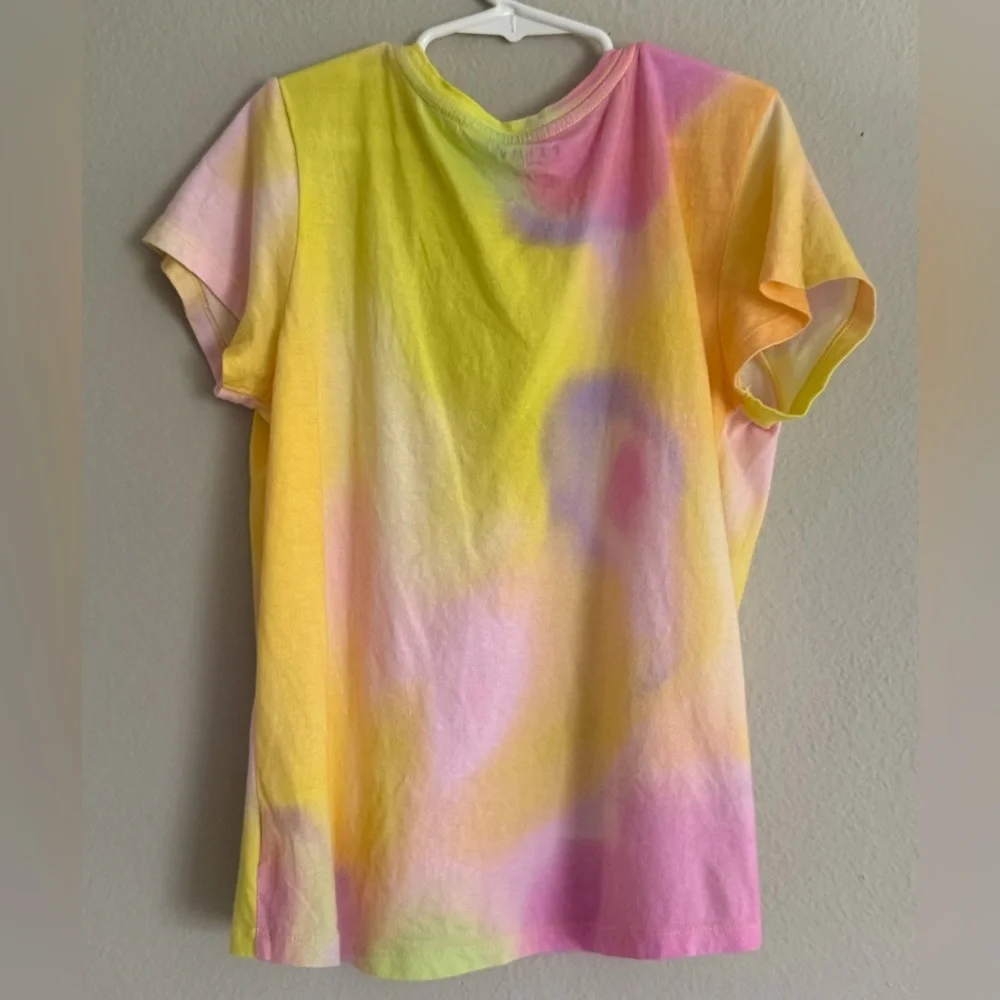 Old Navy Tie-Dye Short Sleeve Tee in Yellow, Pink, Green